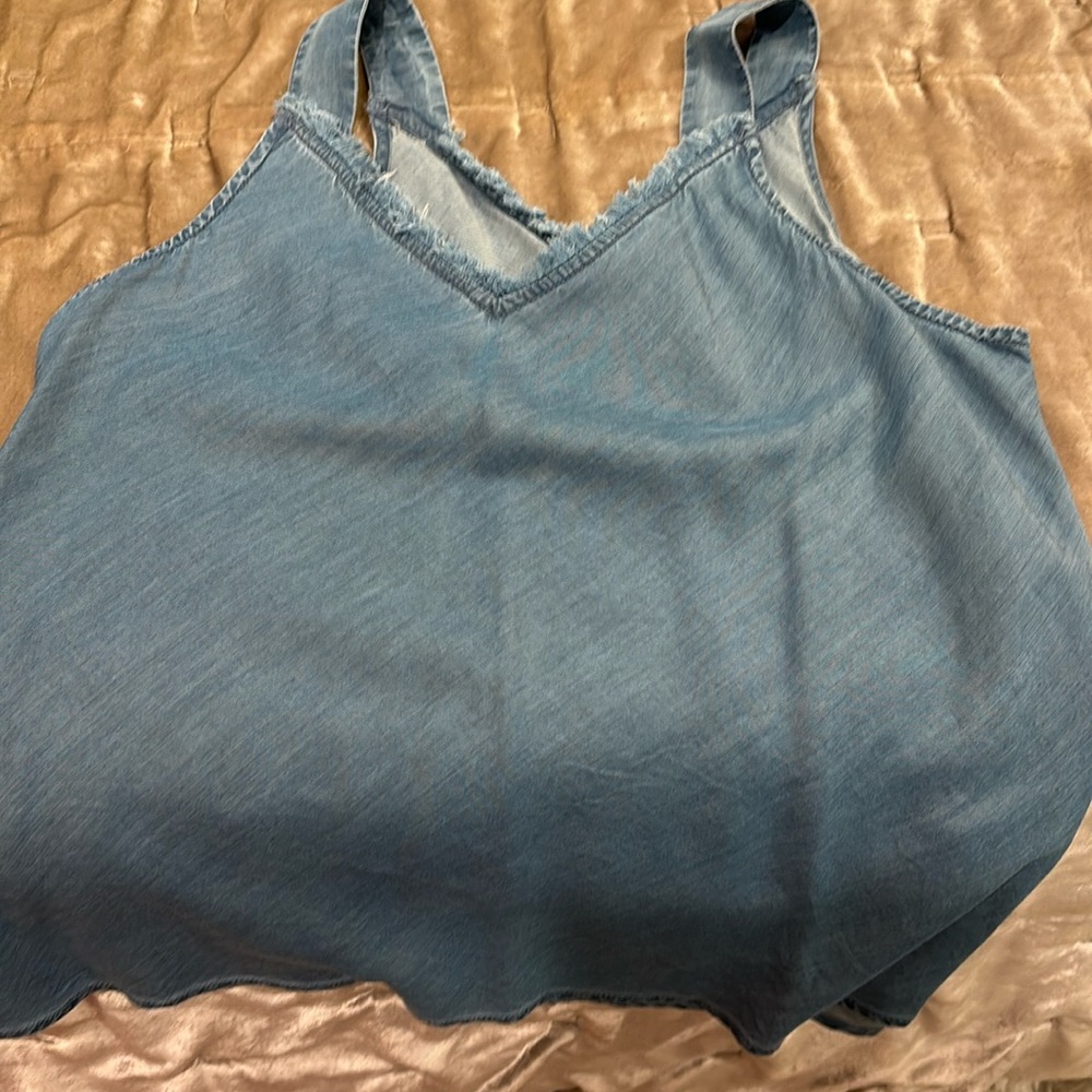 Nic and Zoe fringe tank top